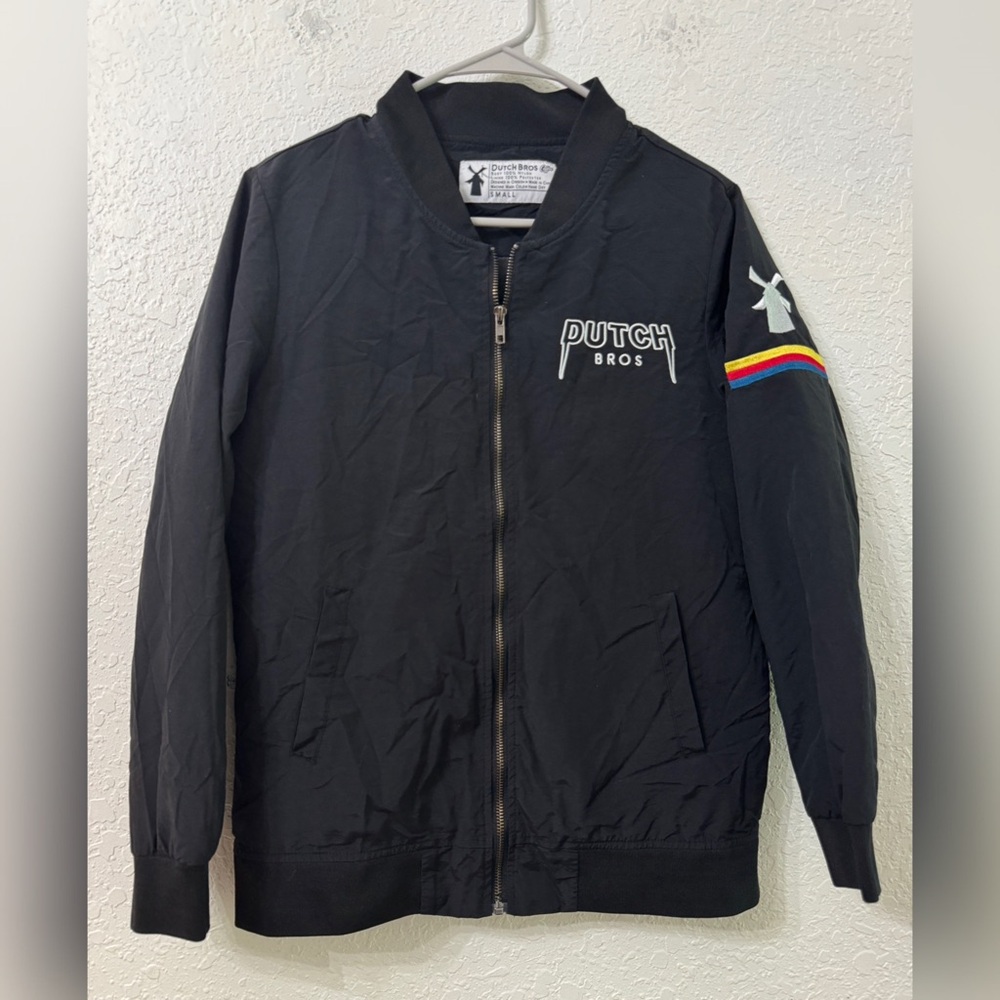 Dutch Bros Bomber Jacket Black -XS